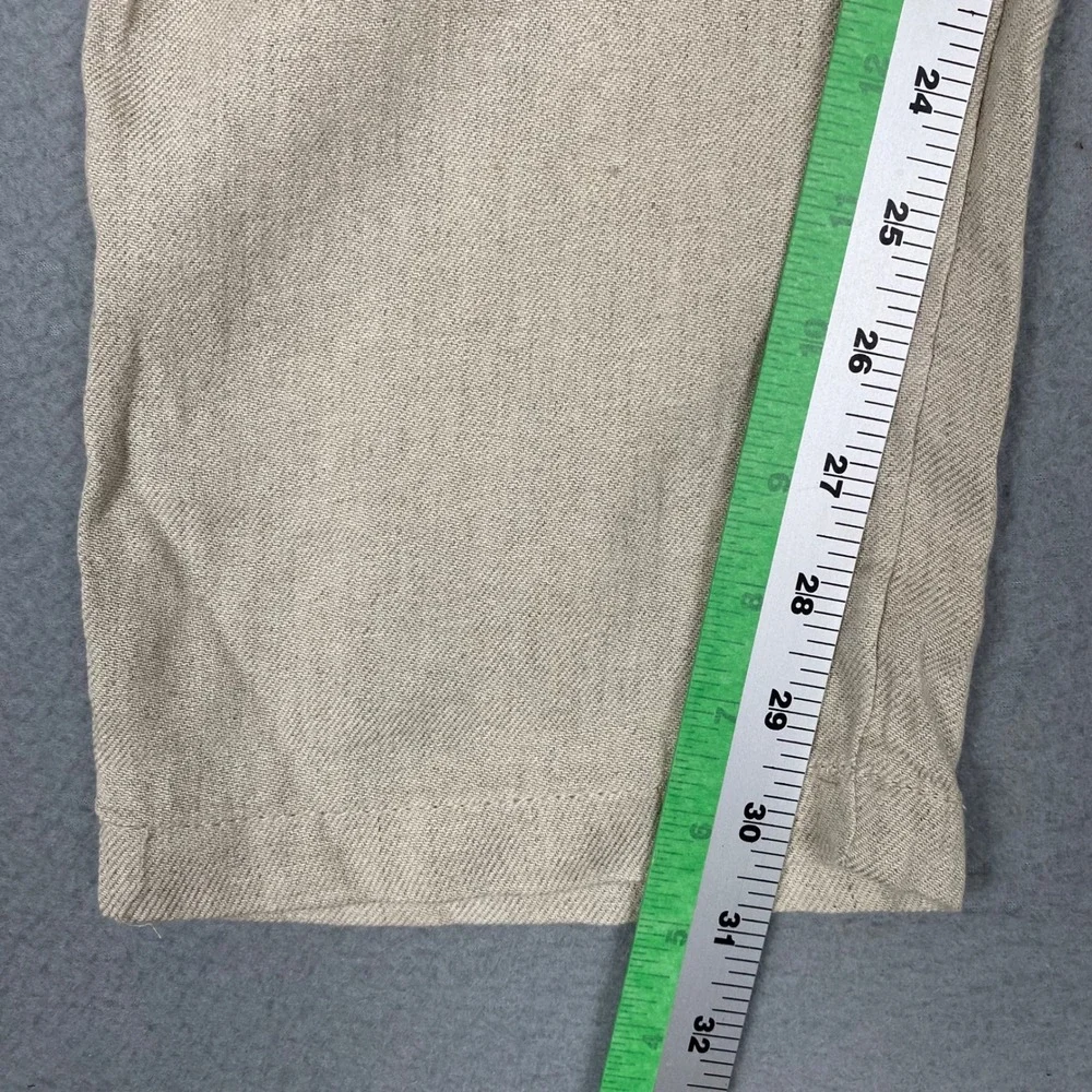 Porter & Ash Washable Linen Blend Slim Fit Drawstring Pants Mens 36 Tan NWT